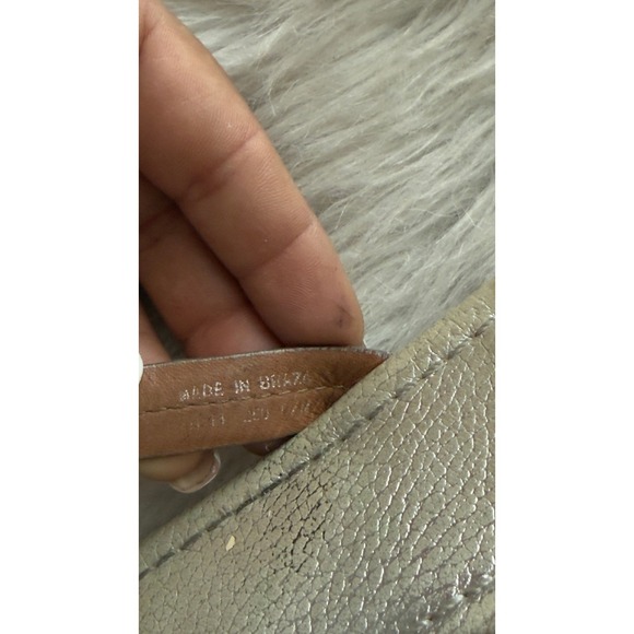 Tory Burch Miller Sandals Metallic Silver Leather Flip Flops Women US Size 8 - Picture 5 of 6